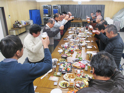 今年１年の感謝を込めて乾杯