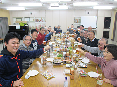 今年１年の感謝を込めて乾杯